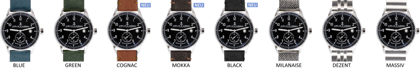 Die hochwertigen Armbänder von JUBLUE & JUGREEN, hier an ROSTOCK 42 Die hochwertigen Armbänder von JUBLUE & JUGREEN, hier an ROSTOCK 42