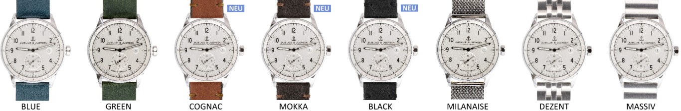 Die hochwertigen Armbänder von JUBLUE & JUGREEN, hier an HAMBURG 42 Die hochwertigen Armbänder von JUBLUE & JUGREEN, hier an HAMBURG 42